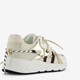 Dames beige dad sneakers met veter