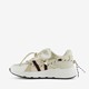 Dames beige dad sneakers met veter