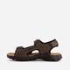Leren heren sandalen bruin