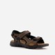 Leren heren sandalen bruin