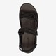 Leren heren sandalen zwart