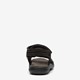 Leren heren sandalen zwart