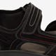 Leren heren sandalen zwart