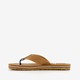 Heren teenslippers cognac