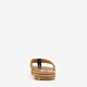 Heren teenslippers cognac