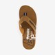 Heren teenslippers cognac