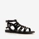 Dames sandalen zwart met studs