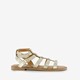 Dames sandalen goud met studs