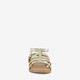 Dames sandalen goud met studs