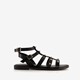 Dames sandalen zwart met studs