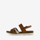 Dames sandalen bruin goud