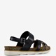 Dames sandalen zwart goud