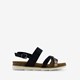 Dames sandalen zwart goud