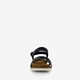 Dames sandalen zwart goud