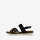 Dames sandalen zwart goud