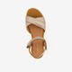 Leren dames sandalen roze