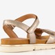 Leren dames sandalen roze
