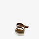 Dames sandalen bruin goud