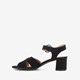 Dames sandalen met hak zwart