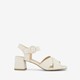 Dames sandalen met hak beige
