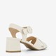 Dames sandalen met hak beige