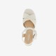 Dames sandalen met hak beige