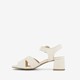 Dames sandalen met hak beige