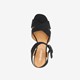 Dames sandalen met hak zwart