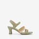 Dames sandalen lichtgroen
