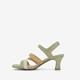 Dames sandalen lichtgroen