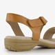 Dames sandalen cognac