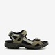 ECCO Off Road leren heren sandalen zwart groen