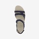 ECCO Cruise II leren dames sandalen blauw