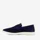 Suede heren instappers blauw