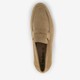 Suede heren instappers beige