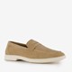 Suede heren instappers beige