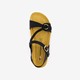 Leren dames sandalen zwart