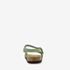 Leren dames sandalen groen