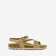 Leren dames sandalen beige