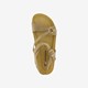 Leren dames sandalen beige