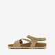 Leren dames sandalen beige