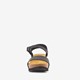 Leren dames sandalen met sleehak