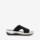 Dames slippers zwart wit