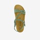 Leren dames sandalen groen