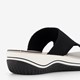 Dames slippers zwart wit