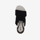 Dames slippers zwart wit