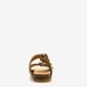Leren dames slippers met panterprint
