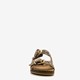 Leren dames slippers met panterprint