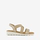 Dames sandalen beige goud