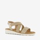 Dames sandalen beige goud